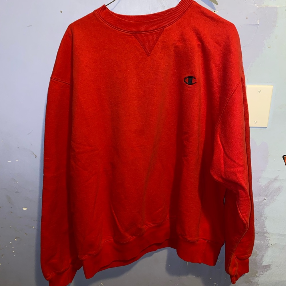 vintage oversized champion crew neck